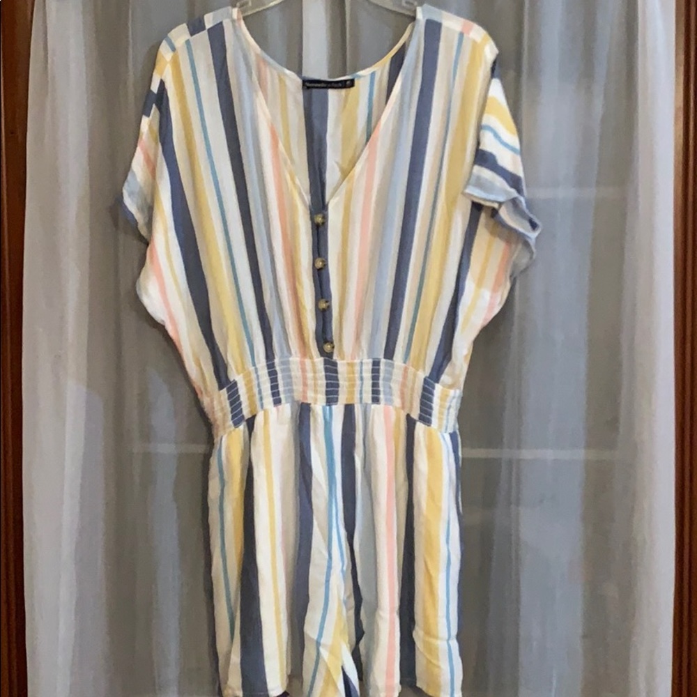Abercrombie and Fitch Striped Romper